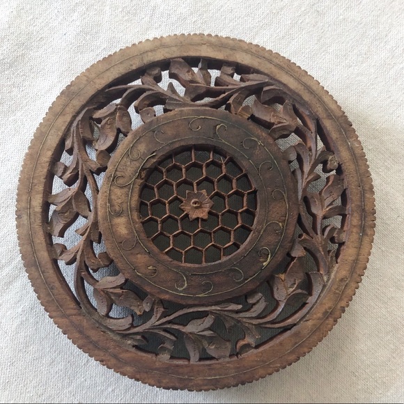 Other - India made wooden carved boho trivet or decor